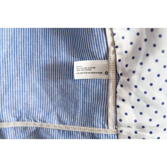 Gap Women's Blue White Seersucker Striped Academy Blazer Jacket Pockets Size 4 - Picture 7 of 10